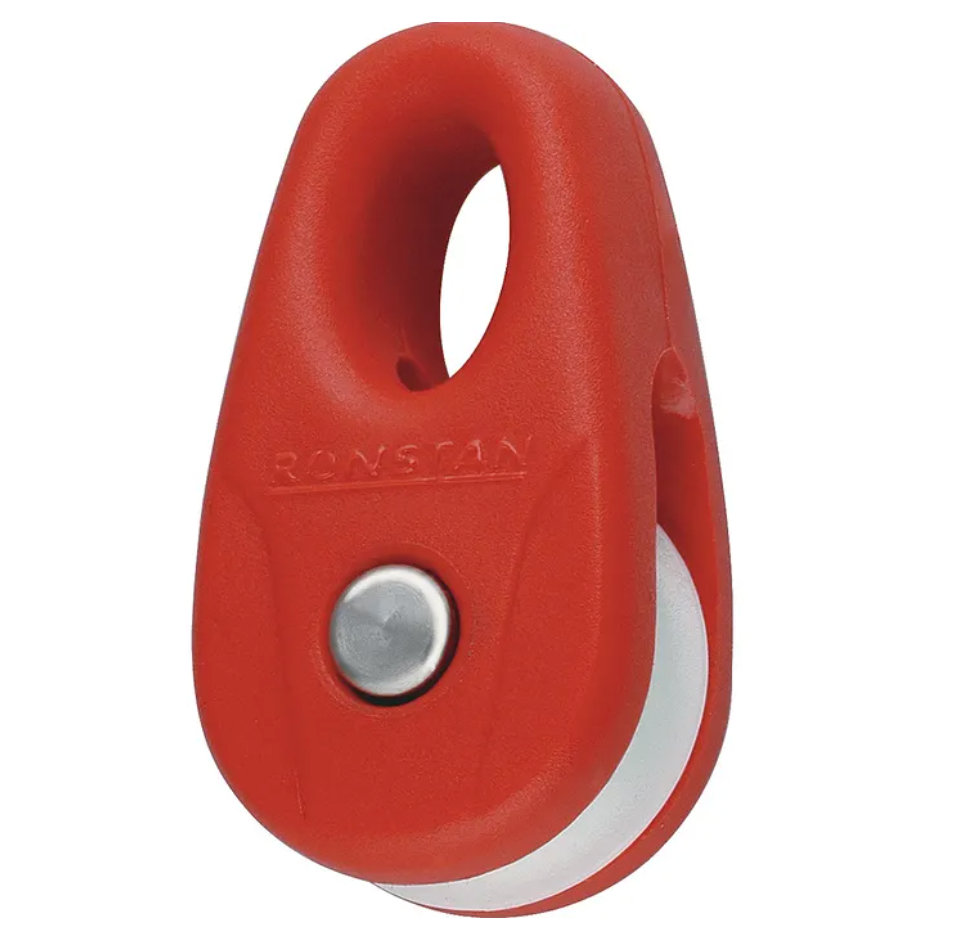 Ronstan Series 15 Kite Block, Red with White Sheave RF13101R-2
