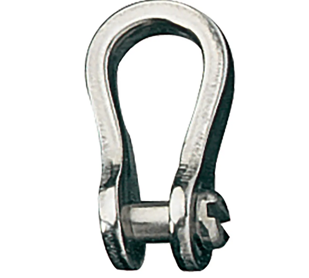 Ronstan Stainless Steel Narrow Shackle, 3/16" Pin, Slotted Head RF614