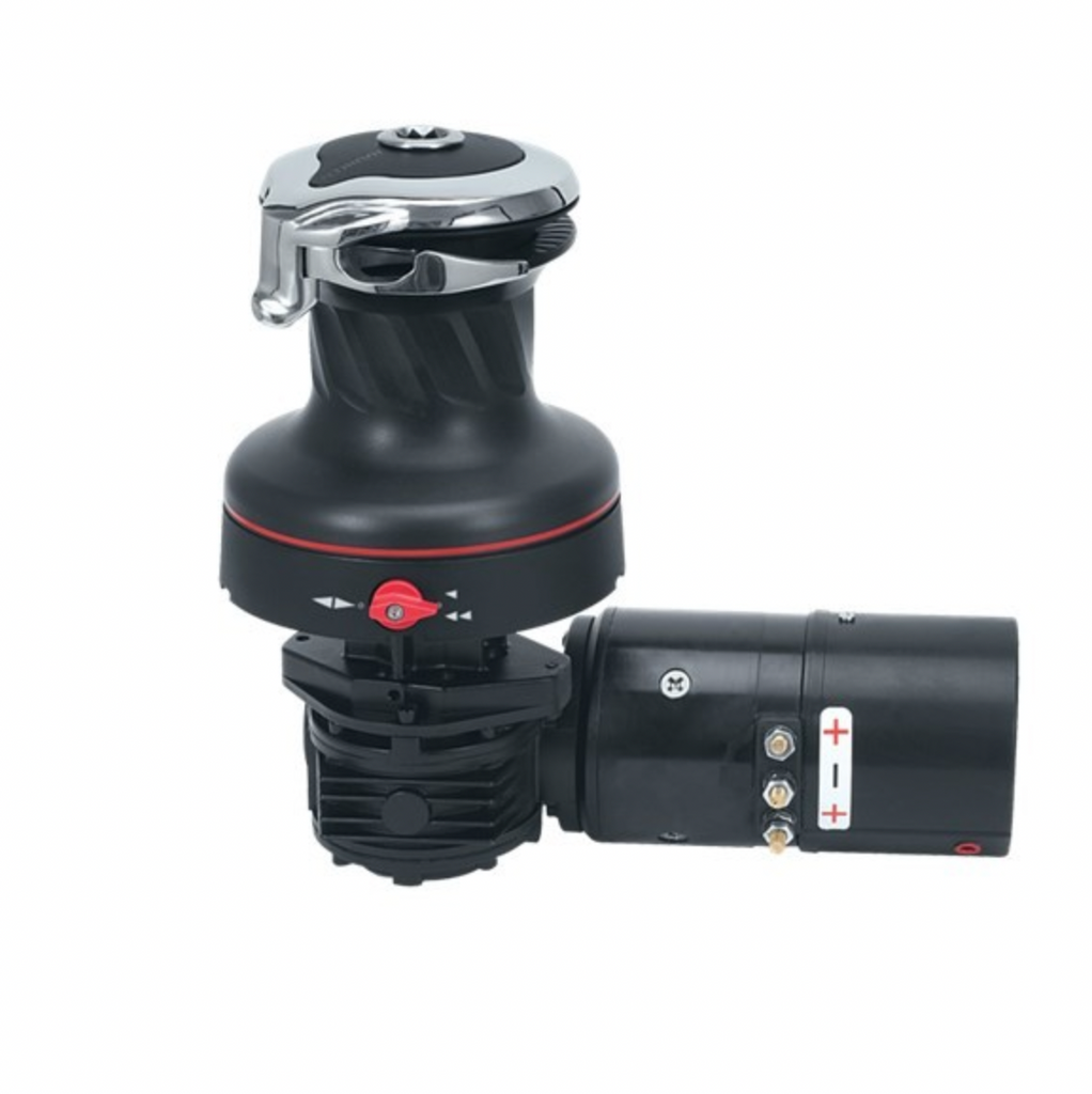 HARKEN 46 Electric Self-Tailing Rewind™ Radial Aluminium Winch — Reverse Speed, 12V Available power Electric horizontal 12V