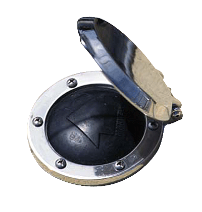 Maxwell Stainless Steel Covered Windlass Foot Switch - bosunsboat