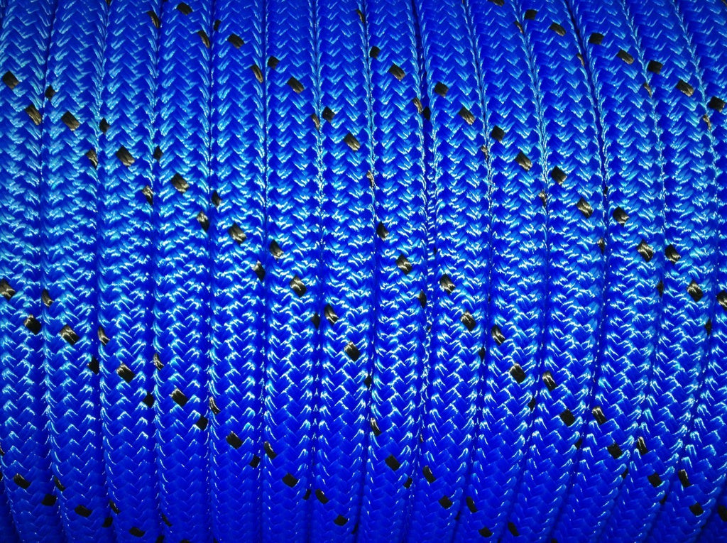 Rope - Spectra 10mm Blue with Black Fleck - Per/Meter - bosunsboat