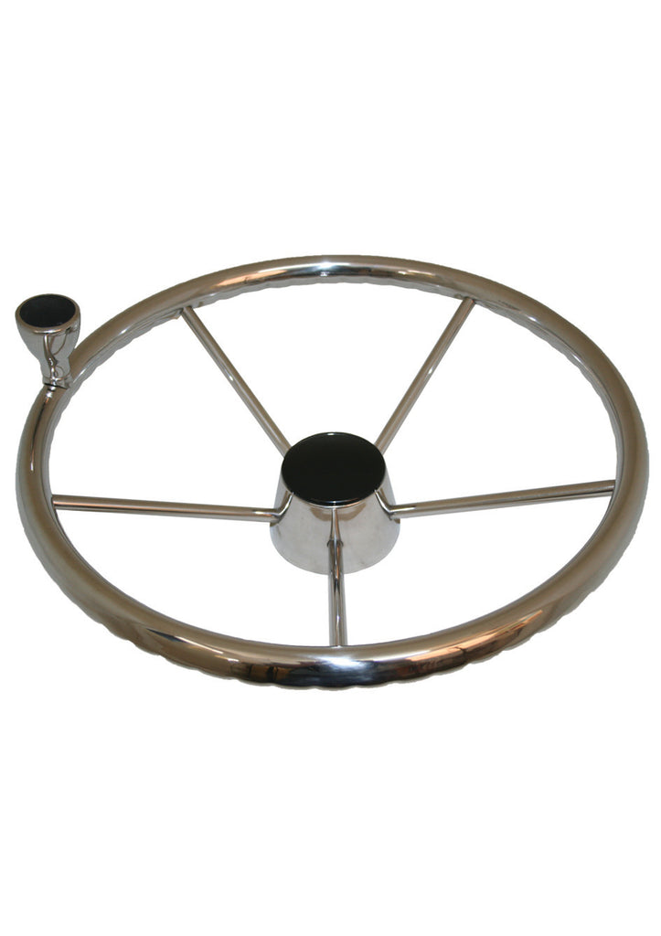 STAINLESS WHEELS - WITH CONTROL KNOB - bosunsboat