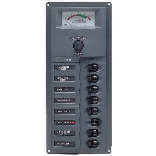 BEP Contour Circuit Breaker Panel - 8 Loads - Analogue Meter