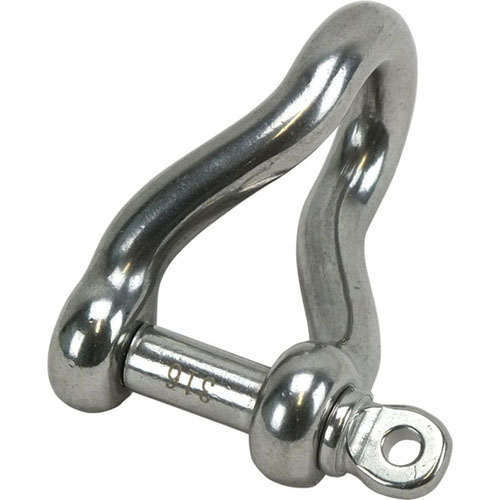 SS Twist D Shackle | Bosuns Locker