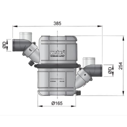 Vetus Heavy Duty Waterlock - NLP HD Series | Bosuns Locker