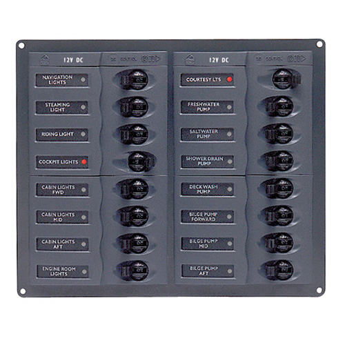 BEP Contour Circuit Breaker Panel - 16 Loads - Vertical