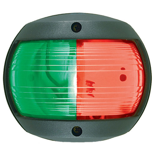 Perko Navigation Light - Side Mount - Black - Bi-Colour