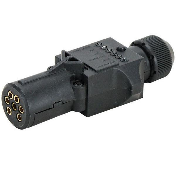 Small Round LED Indicator 7 Pin Trailer Plug | Bosuns Locker