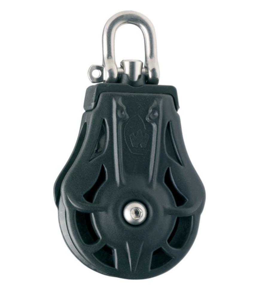 Wichard Single plain bearing block - Sheave 45 - Swivel head
