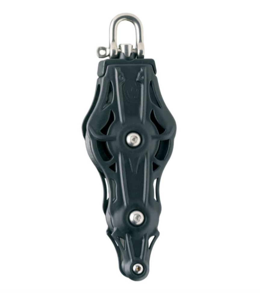 Wichard Fiddle plain bearing block - sheave 45 - Swivel head & becket