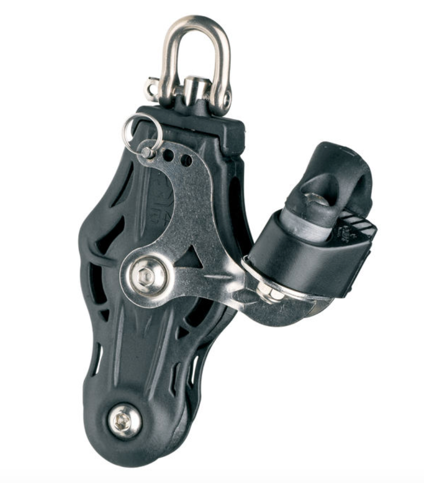 Wichard Fiddle plain bearing block - sheave 45 - Swivel head & cam