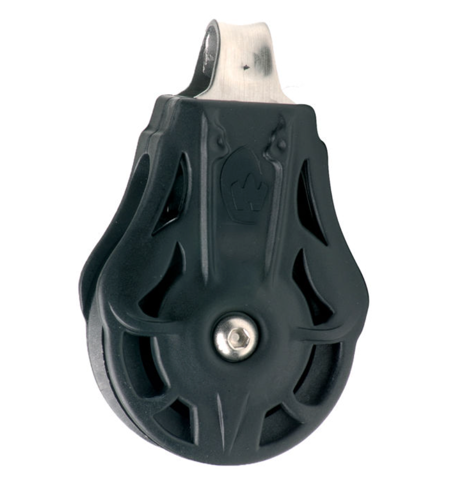 Wichard Single plain bearing block - Sheave 55 - Fixed eye