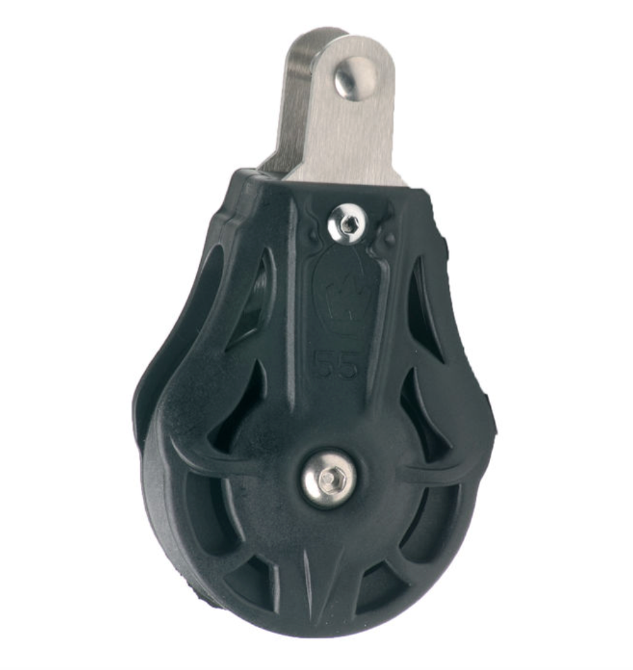 Wichard Single plain bearing block - Sheave 70 - Fixed head with clevis