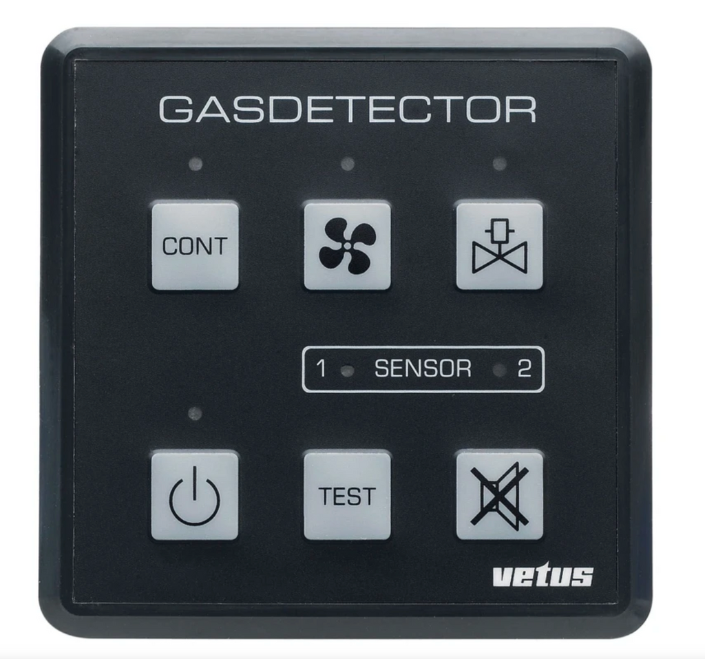 VETUS gas & carbon monoxide detector 12/24 Volt, incl. sensor