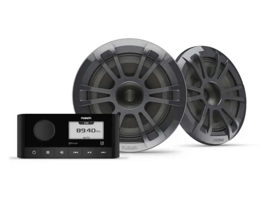 Fusion Stereo and Speaker Kits, MS-RA60 and EL Sports Speaker Kit - Black