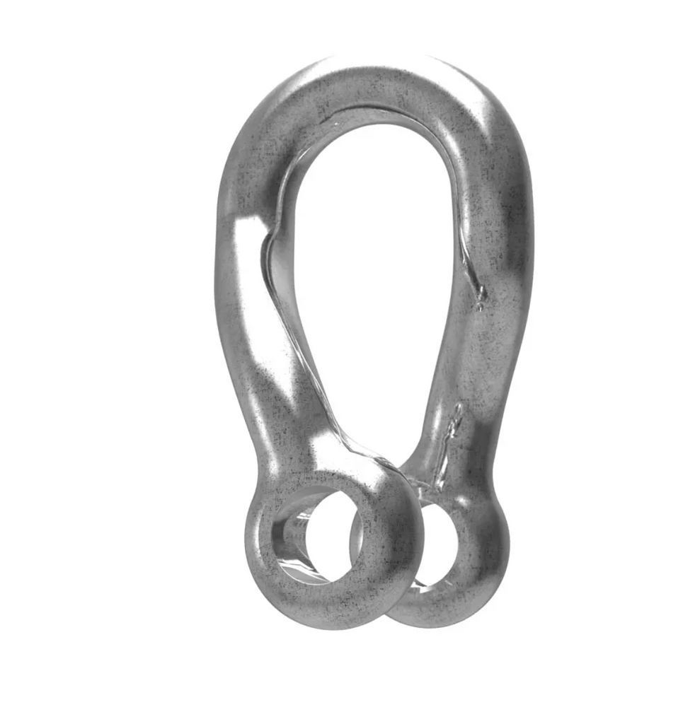 Ronstan Stanless Steel Twisted D Shackle, No Pin, (Suits RF64202 & RF74202) RF618T