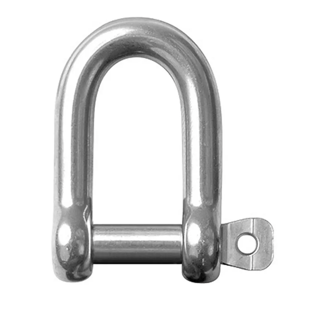 Ronstan Stainless Steel D Shackle, 5/16" Pin, Coined Head with Hole RF618A
