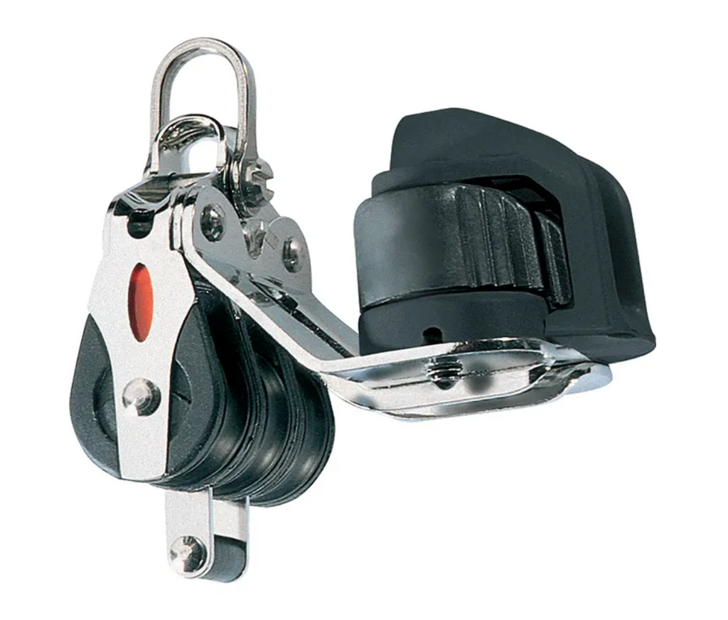 Ronstan Series 20 Ball Bearing Triple Block with Becket, Cleat and Shackle RF20332