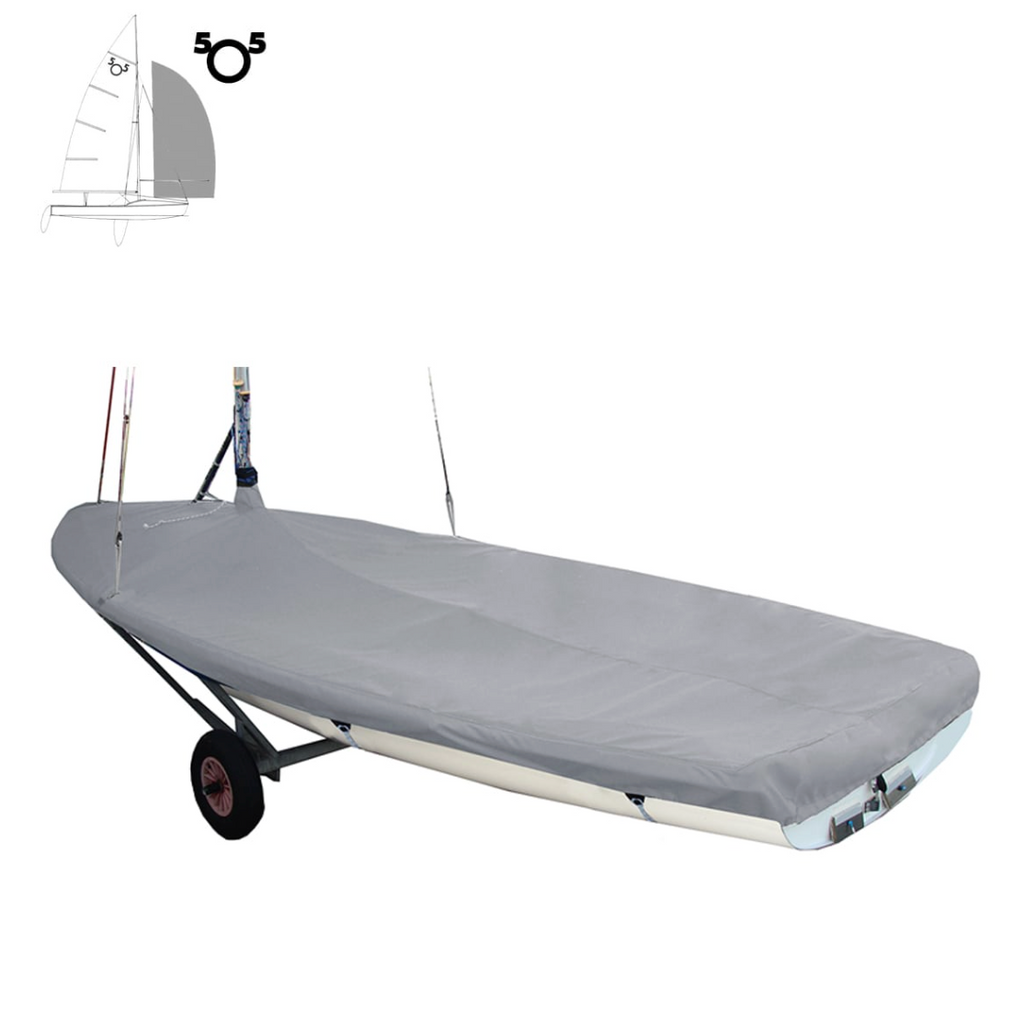 OCEANSOUTH 505 SAILING DINGHY DECK COVER WITH MAST