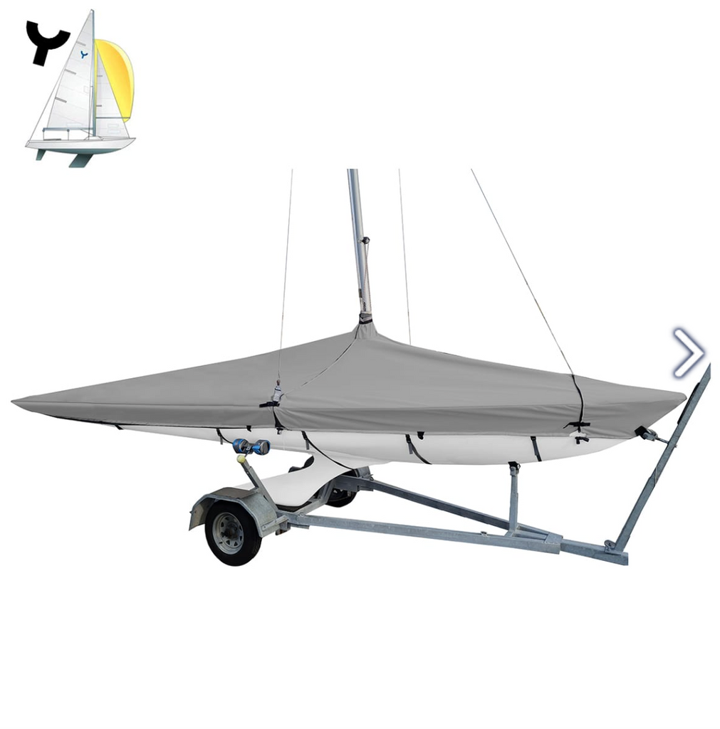 OCEANSOUTH YNGLING SAILING DINGHY DECK COVER WITH MAST