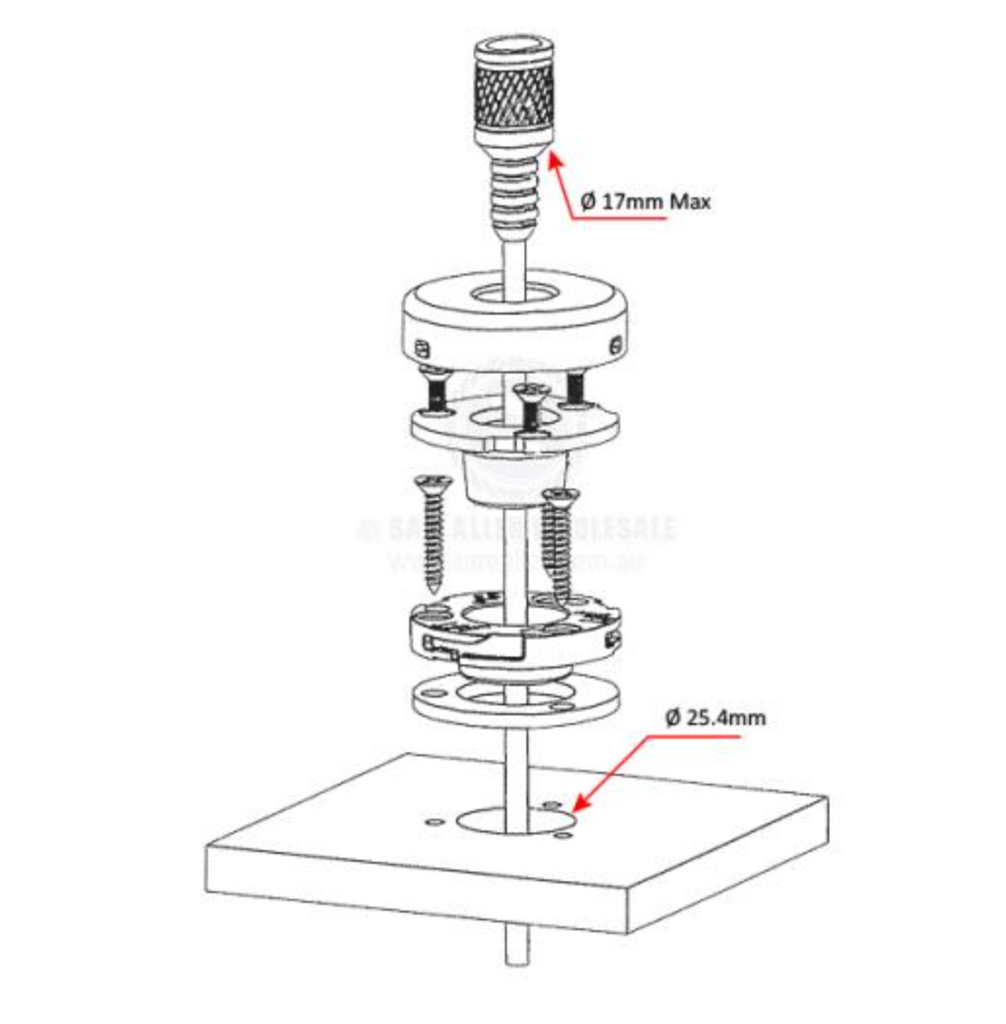 RELAXN CABLE GLAND - STAINLESS STEEL - TOP ENTRY SUIT MAX 8mm & 17mm PLUG - Bosuns Boat