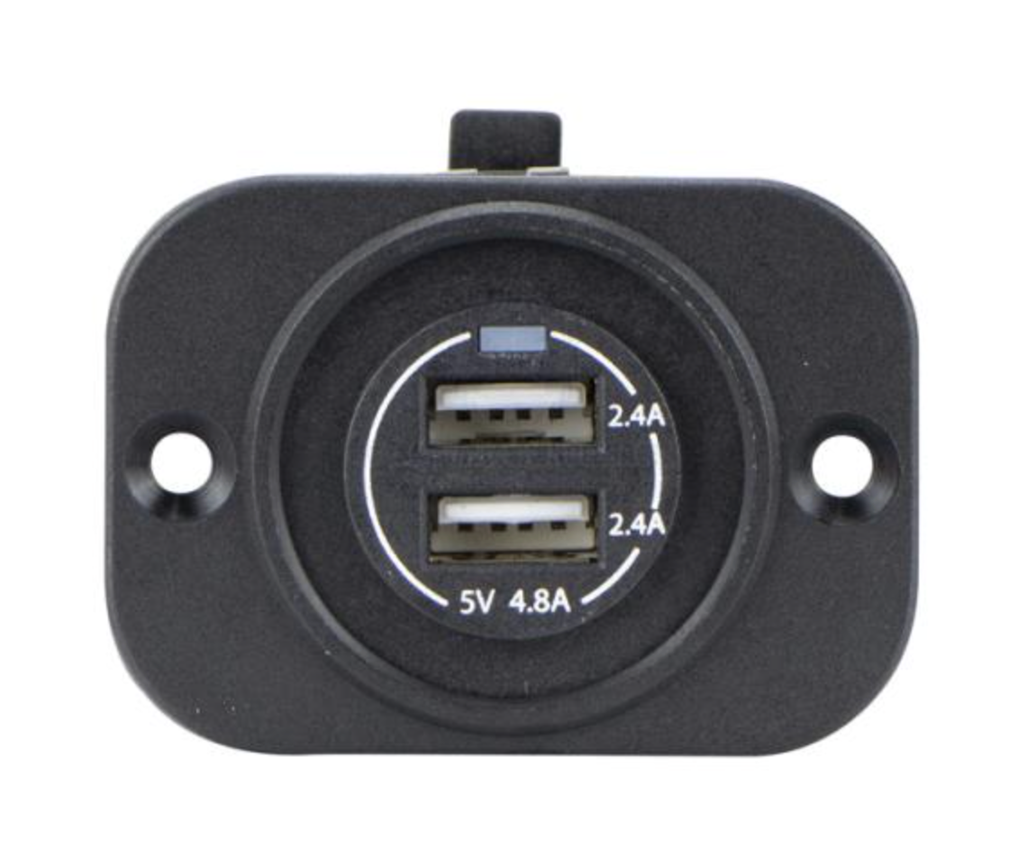 RELAXN SOCKET - SINGLE PANEL - DUAL USB-A... | Bosuns Locker