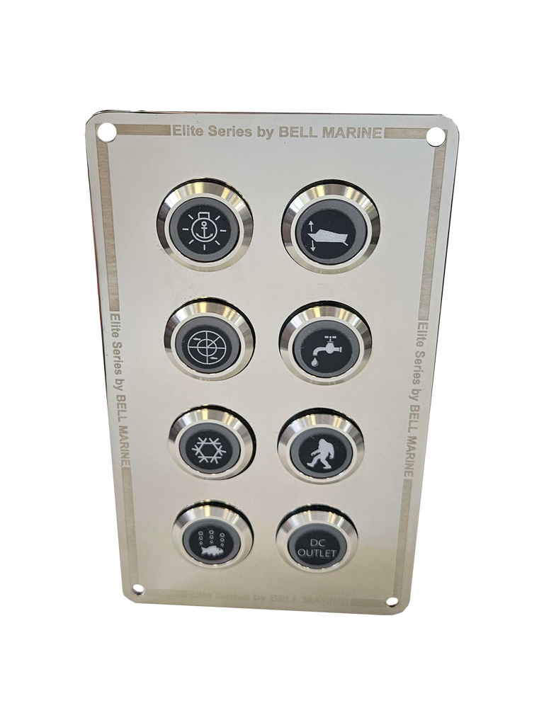 Viper 8 gang stainless steel switch panel... | Bosuns Locker