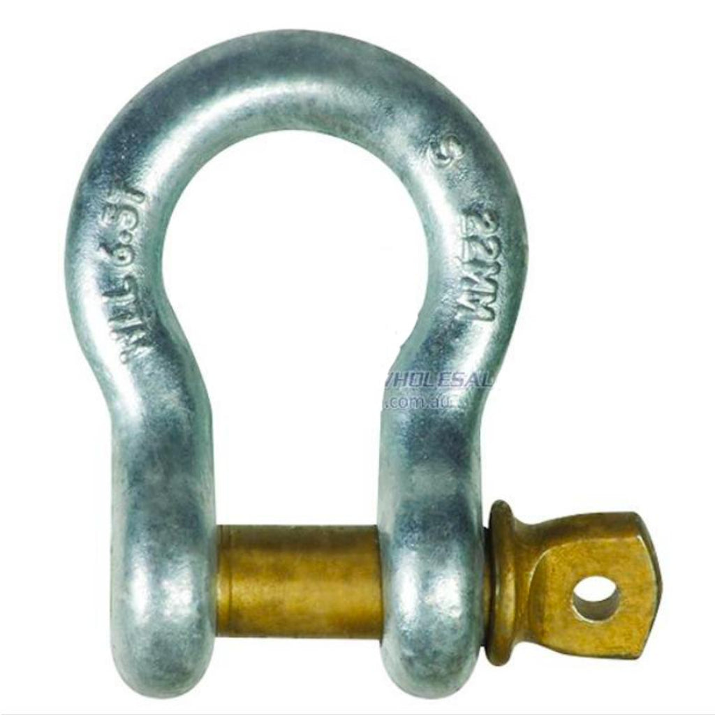 8 X 10mm GAL BOW SHACKLE GR:S | Bosuns Locker