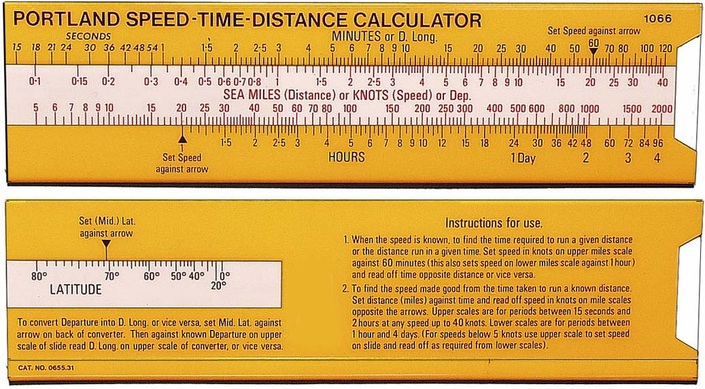 Speed / Time / Distance Calculator - bosunsboat