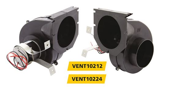 VETUS extraction ventilator, 12 or 24V V, 8 A, 102 mm