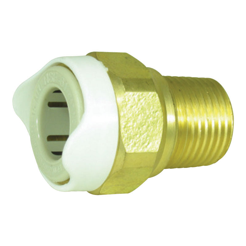 Whale Threaded Adaptor 1/2 BSP Brass Quick Connect 15 - bosunsboat