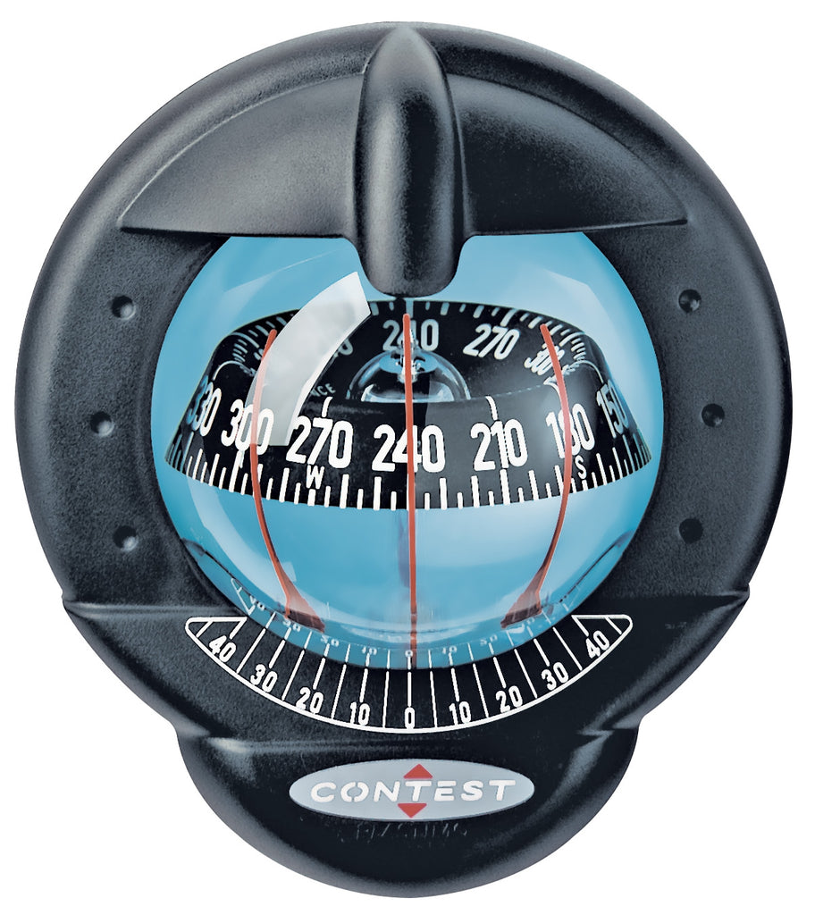 CONTEST 101 SAILBOAT COMPASS - BLACK WITH BLACK CARD - bosunsboat