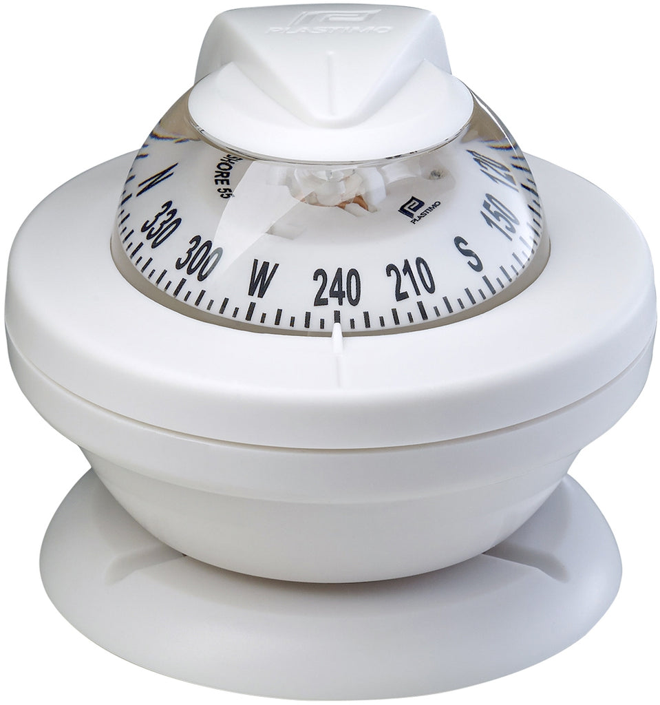 OFFSHORE 55 POWERBOAT COMPASS - WHITE - bosunsboat