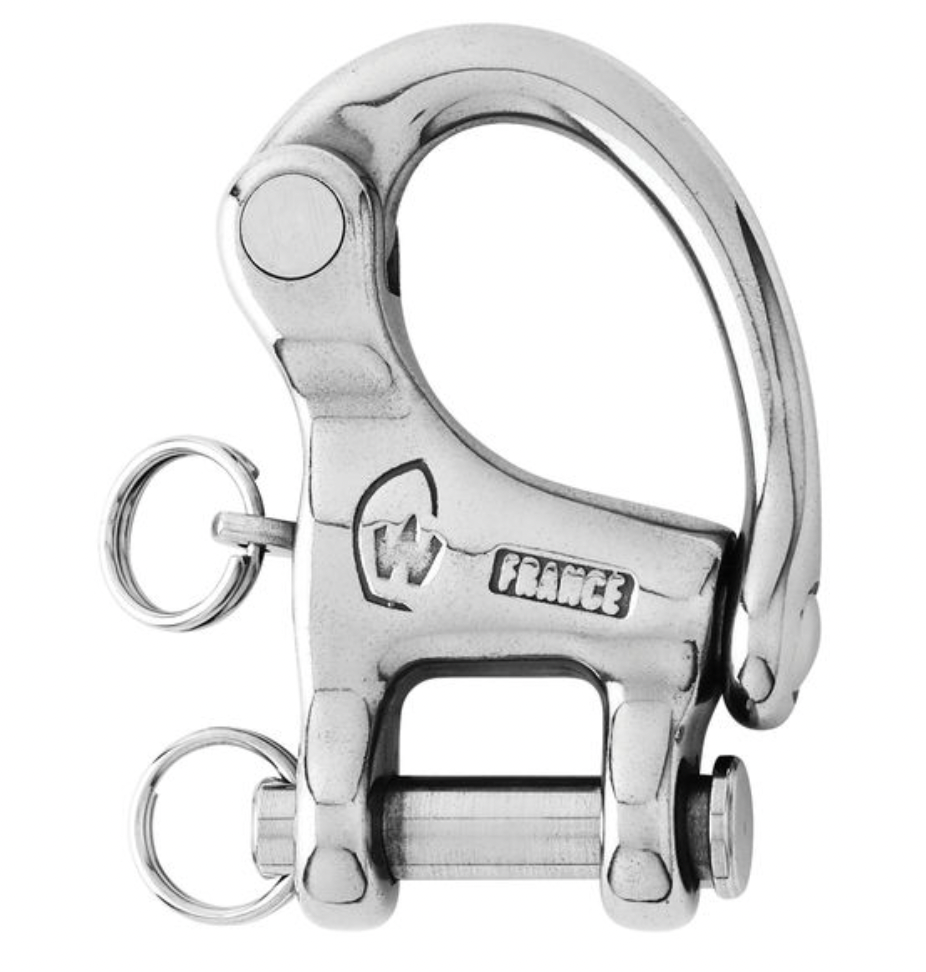 Wichard HR snap shackle with clevis pin - Length: 52 mm
