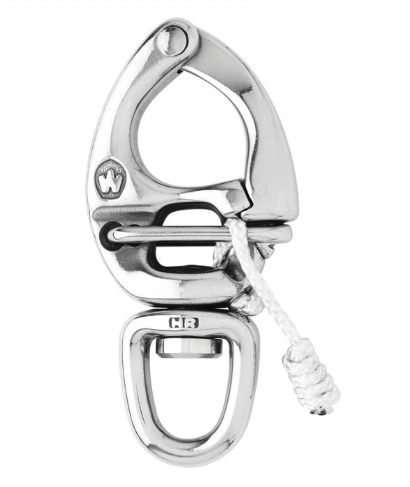 Wichard HR quick release snap shackle - With swivel eye - Length: 70 mm