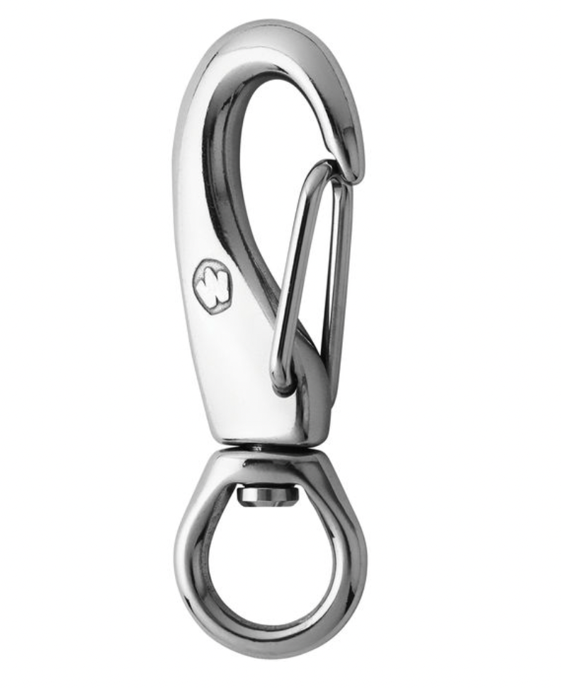 Wichard HR safety snap hook - With swivel - Length: 75 mm