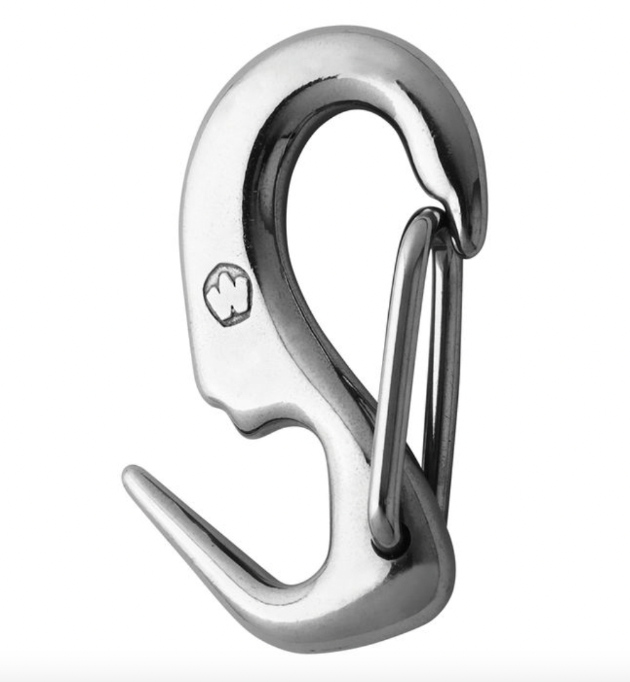 Wichard Stainless steel one hand sail snap - Length: 50mm