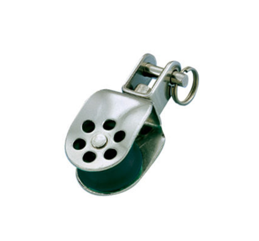 Wichard Stainless steel single block - Sheave 25 - Swivel with clevis