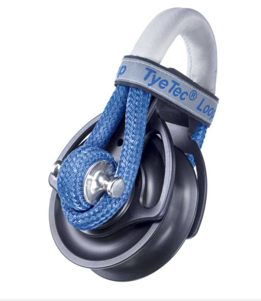 Wichard Snatchblock 37mm - Plain bearings - Blue - Short Loop