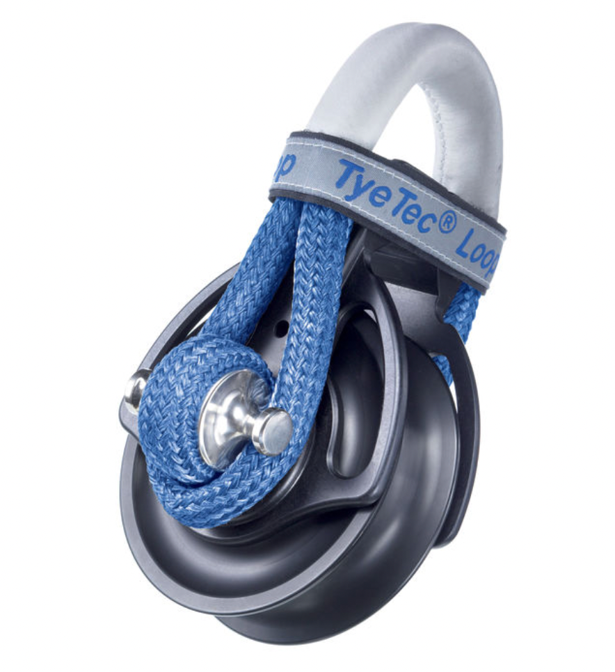 Wichard Snatchblock 37mm - Plain bearings - Blue - Long Loop