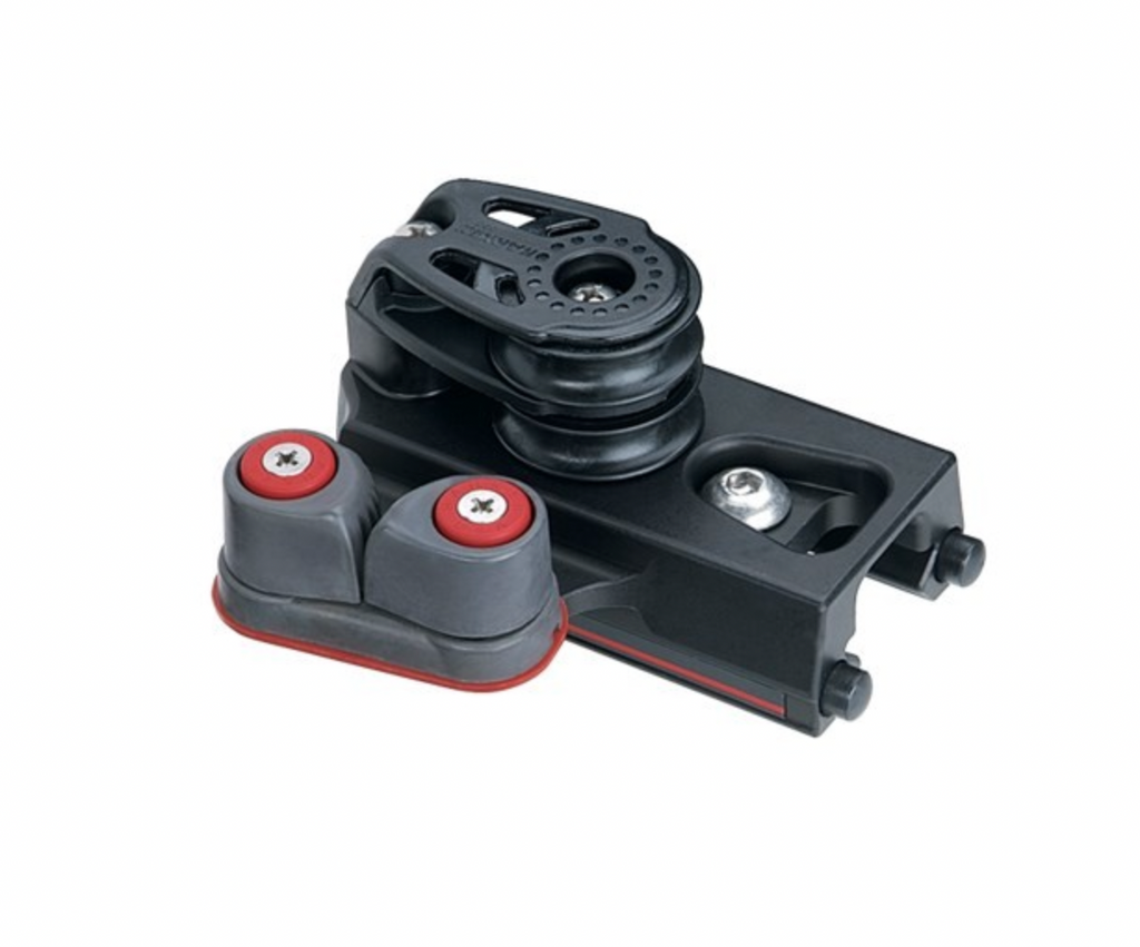 HARKEN 32mm End Control — Double Sheave, Cam Cleat, Set of 2