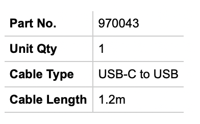 EcoXGear EcoXCable USB-C To USB 1.2M - Bosuns Boat