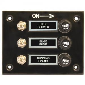 Switch Panels - Standard - 3 Switch - bosunsboat