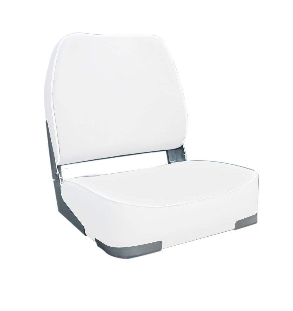 DELUXE FOLD DOWN SEAT UPHOLSTERED WHITE. OCEANSOUTH - bosunsboat
