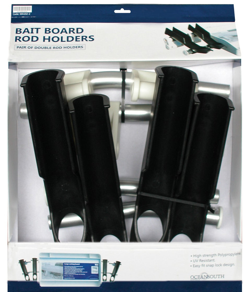 Bait Board Rod Holders - Double. OCEANSOUTH - bosunsboat