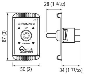 QUICK QUICK UP/DOWN TOGGLE SWITCH 800 - bosunsboat