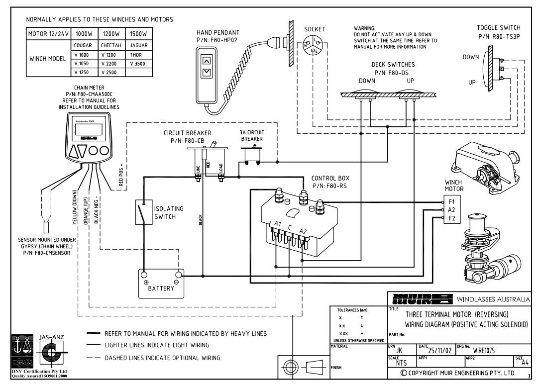 MUIR ANCHOR WINCH REVERSING SOLE... @ $249.90