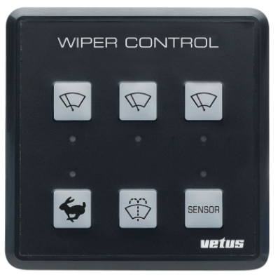 VETUS RWPANEL2 Windscreen wiper control panel, 12/24V