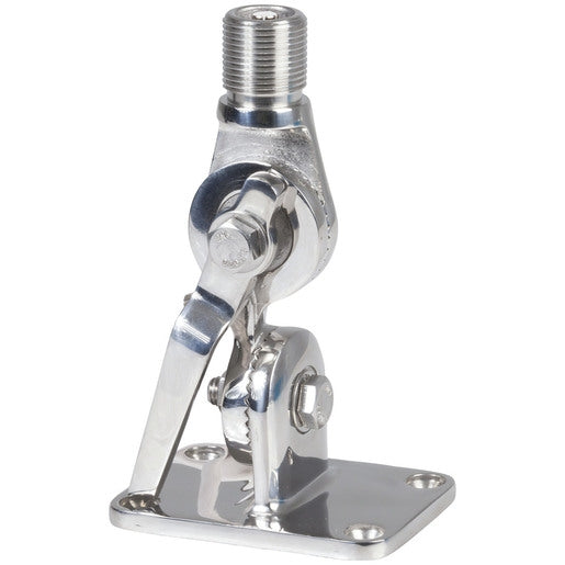 VHF/CELLULAR FOLD-DOWN MOUNT STAINLESS STEEL - bosunsboat